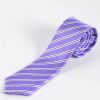 Cravata lila dungi oblice cod - CV95