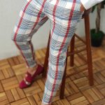 Pantaloni barbati, Slim Fit, in dungi multicolore - PN251
