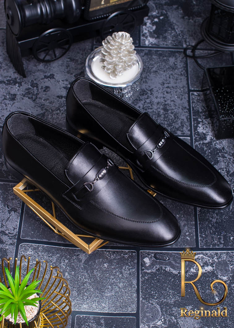Pantofi Loafers Reginald din piele 100% - P188 - imagine 3
