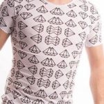 T-shirt blanc à motifs, New Street Inspiration - TR31