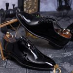 Scarpe da uomo, OneCut, pelle naturale verniciata all'esterno - P1058