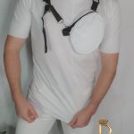Tricou barbati slim fit lung, negru cu buzunare Street Style  cod: TR78