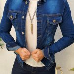 Geaca de blug Slim Fit de barbati elastica - GB35