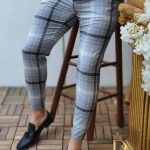 Pantaloni de barbati eleganti elastici, croiala Slim Fit,  - PN419