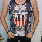 Camiseta de hombre de corte ajustado Skull JD   - TR101