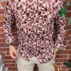 Camasa de barbati, slim fit, cu tunica, cu model Summer Collection - CM318