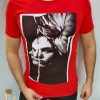 Tricou barbati slim fit rosu NEW COLLECTION- TR142