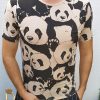 Tricou barbati slim fit CREM PANDA - TR128