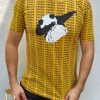 Tricou barbati slim fit GALBEN PANDA  - TR135