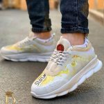 Adidasi Sport de barbati cu talpa inalta ultra-light , crem – AD96