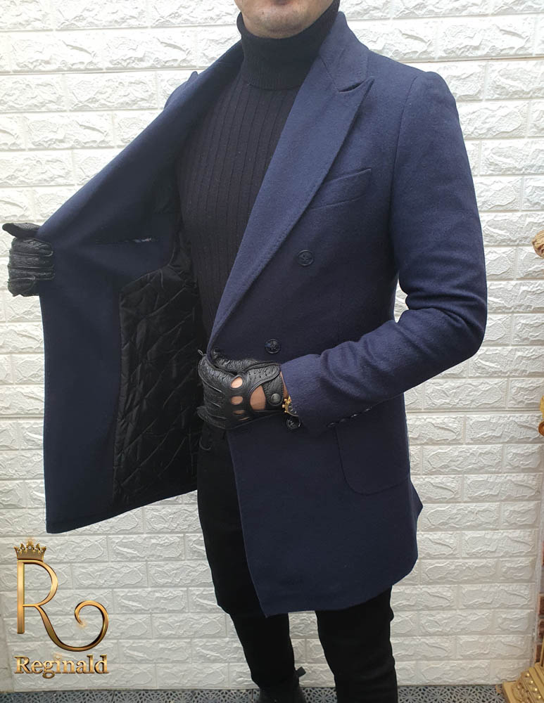 Manteau long homme, Slim Fit, violet, collection hiver/automne