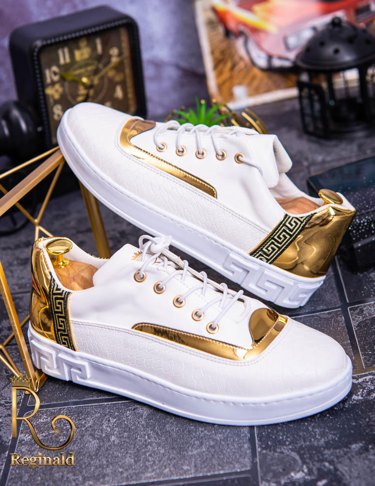 Tenisi Reginald albi, de barbati colectia 2021 – AD172 - imagine 7