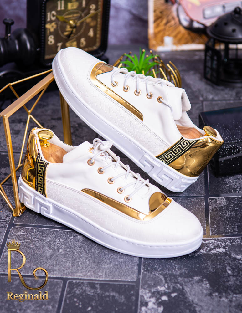 Tenisi Reginald albi, de barbati colectia 2021 – AD172 - imagine 2