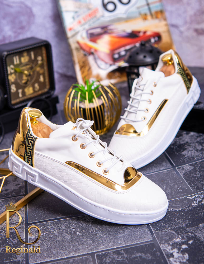 Tenisi Reginald albi, de barbati colectia 2021 – AD172 - imagine 3