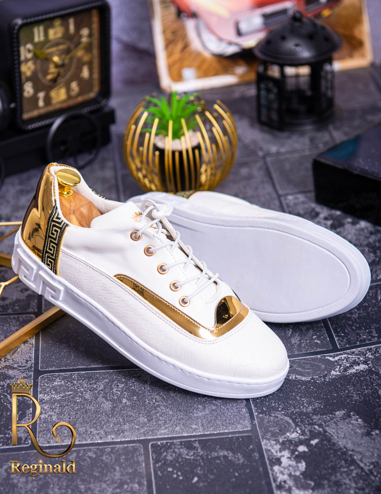 Tenisi Reginald albi, de barbati colectia 2021 – AD172 - imagine 4