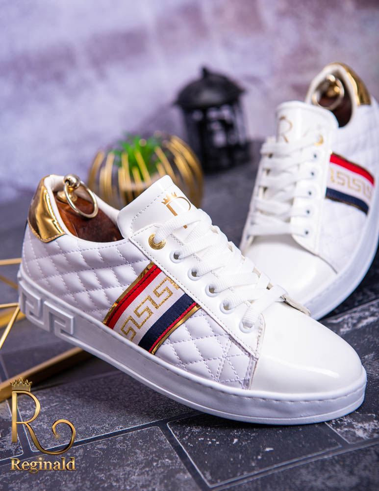 Tenisi Reginald albi, de barbati colectia 2021 – AD178 - imagine 3