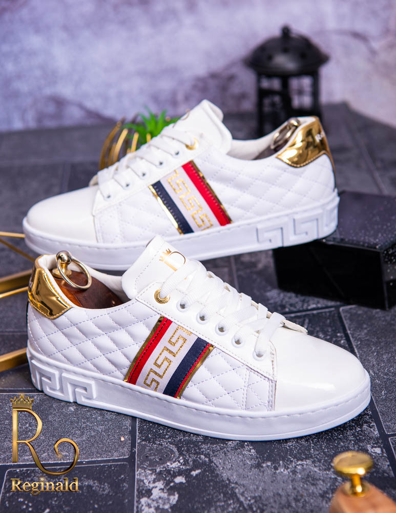 Tenisi Reginald albi, de barbati colectia 2021 – AD178 - imagine 2