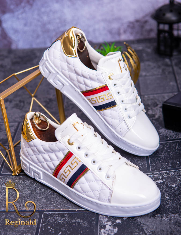 Tenisi Reginald albi, de barbati colectia 2021 – AD178 - imagine 4