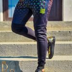 Pantaloni de trening cu snur, negru, conici,   -  PNT245