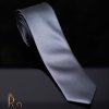 Cravata barbateasca slim , culoare gri inchis - CV383