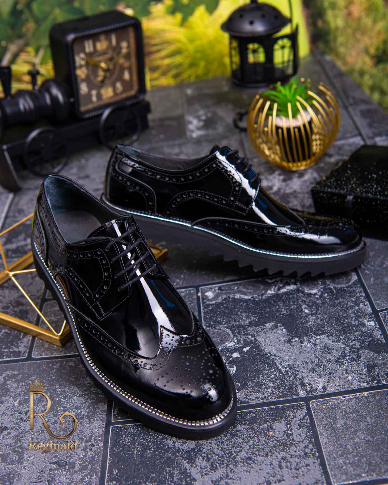 Pantofi de barbati Smart Casual cu talpa inalta, piele naturala - P1230 - imagine 3