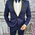 Men's Blazer, Slim Fit, Navy Blue - SC771