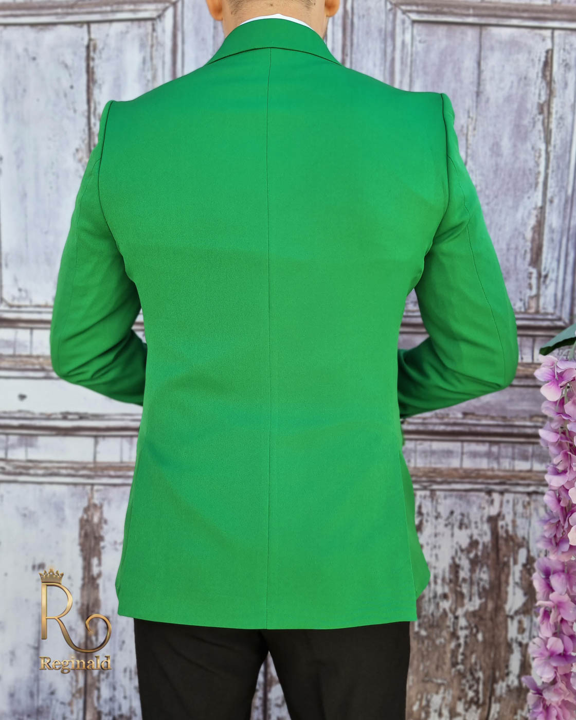 Sacou de barbati, Slim Fit, Verde - SC460 - imagine 4