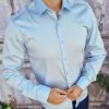 Camasa de barbati, Slim Fit, Bleu Aqua - CR15