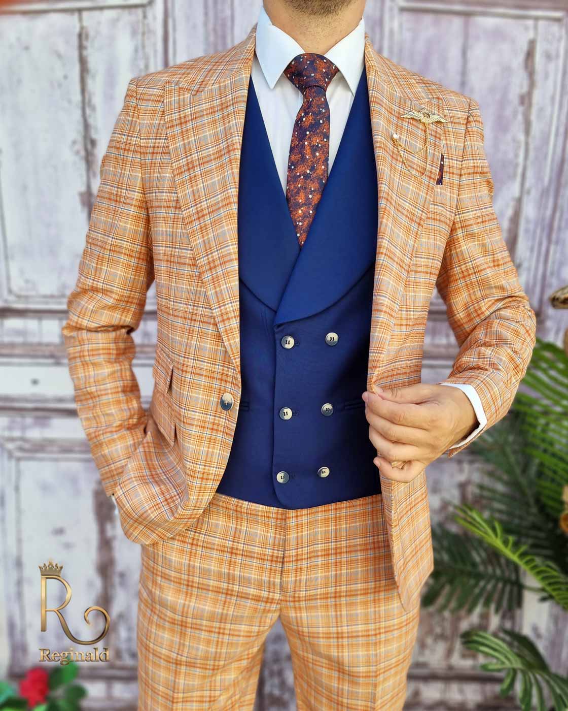 Costume Homme 2025 – Chemise + Pantalon + Gilet – Coupe Ajustée, Uni – Pour Mariage, Soirée, Bureau