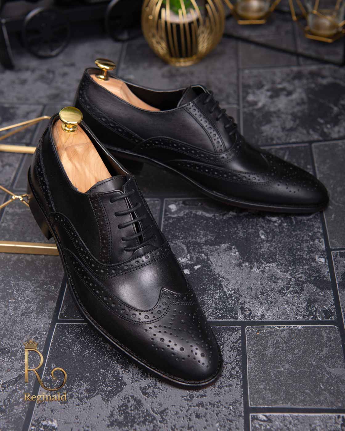 Pantofi de barbati, negru, din piele naturala - P1283