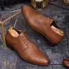 Pantofi de barbati, maro, din piele naturala - P1271