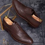 Pantofi de barbati, maro, din piele naturala - P1286