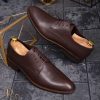 Pantofi de barbati, maro, din piele naturala - P1273