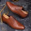 Pantofi de barbati, maro, din piele naturala - P1277