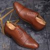 Pantofi de barbati, maro, din piele naturala - P1274