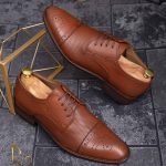 Pantofi de barbati, maro, din piele naturala - P1274