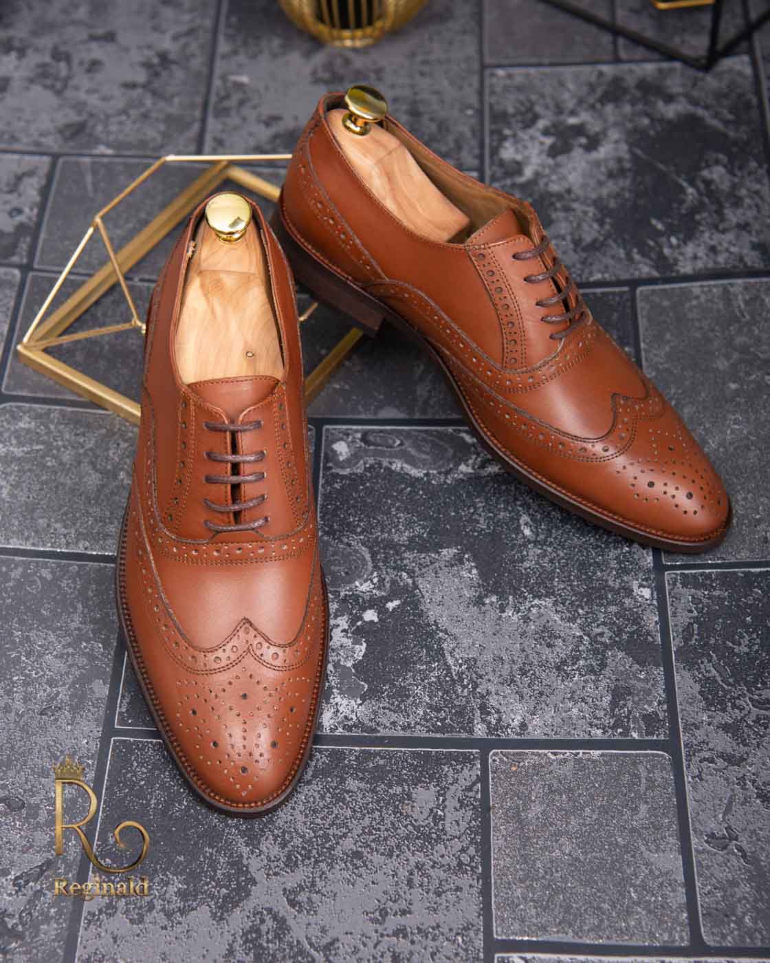 Pantofi de barbati OXFORD, maro, piele naturala - P1298