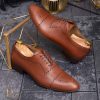 Pantofi de barbati OXFORD, maro, piele naturala - P1296