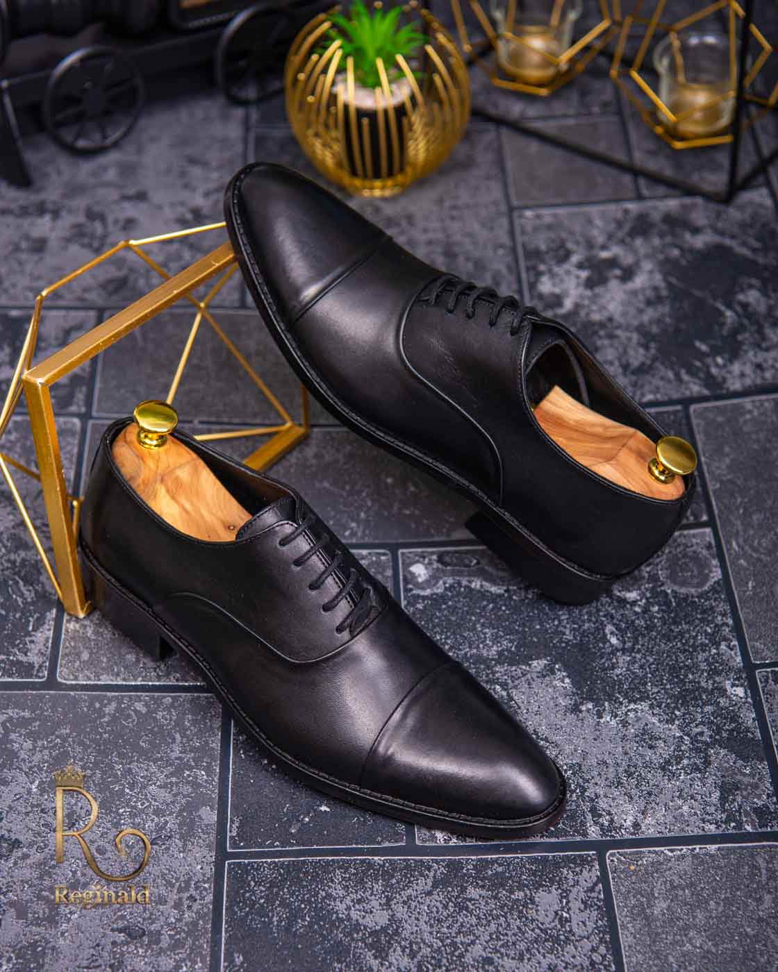 Pantofi de barbati, negru, piele naturala - P1293