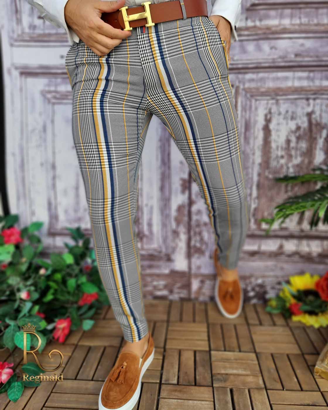 Pantaloni eleganti de barbati, croiala slim-fit - PN587