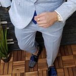 Men's smart trousers, slim-fit cut - PN635