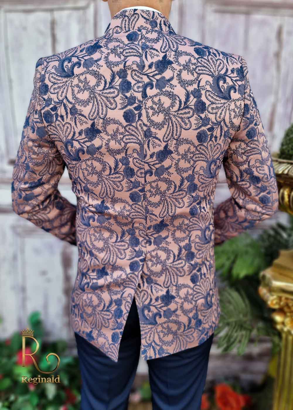 Costum ceremonie roz pal, Sacou-Vesta-Pantalon-Cravata - C3382 - imagine 6