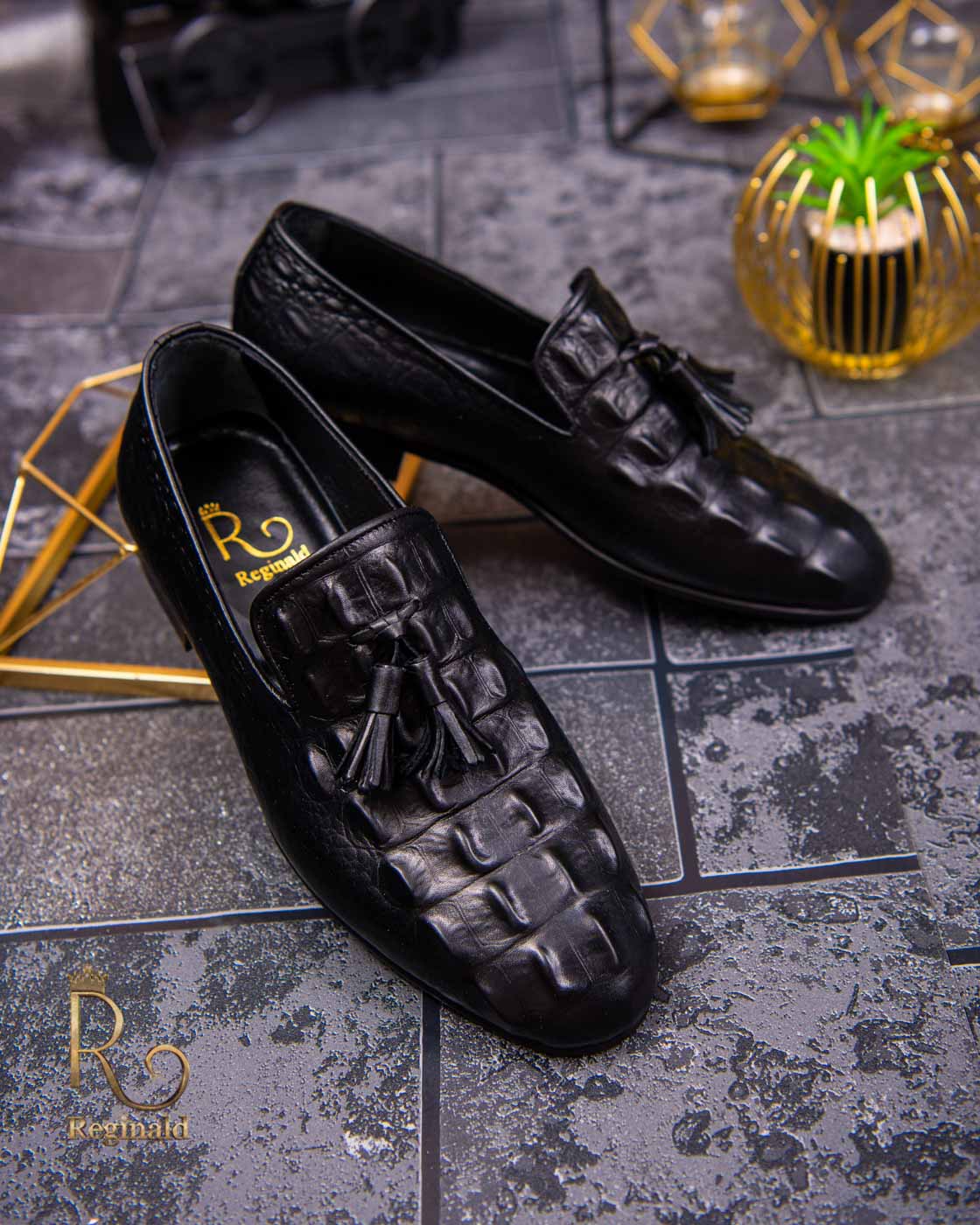 Pantofi Loafers de negri, piele naturala Reginald – P1475 – Reginald.ro – Cel mai mare magazin de Costume