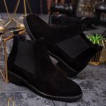 Ghete barbatesti negre din piele naturala - GH105