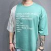 Tricou de bărbați, Slim Fit, Bicolor cu imprimeu - TR1014