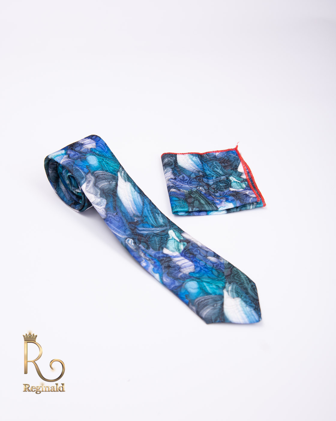 Cravata cu batista de bărbați, Multicolora - CV657