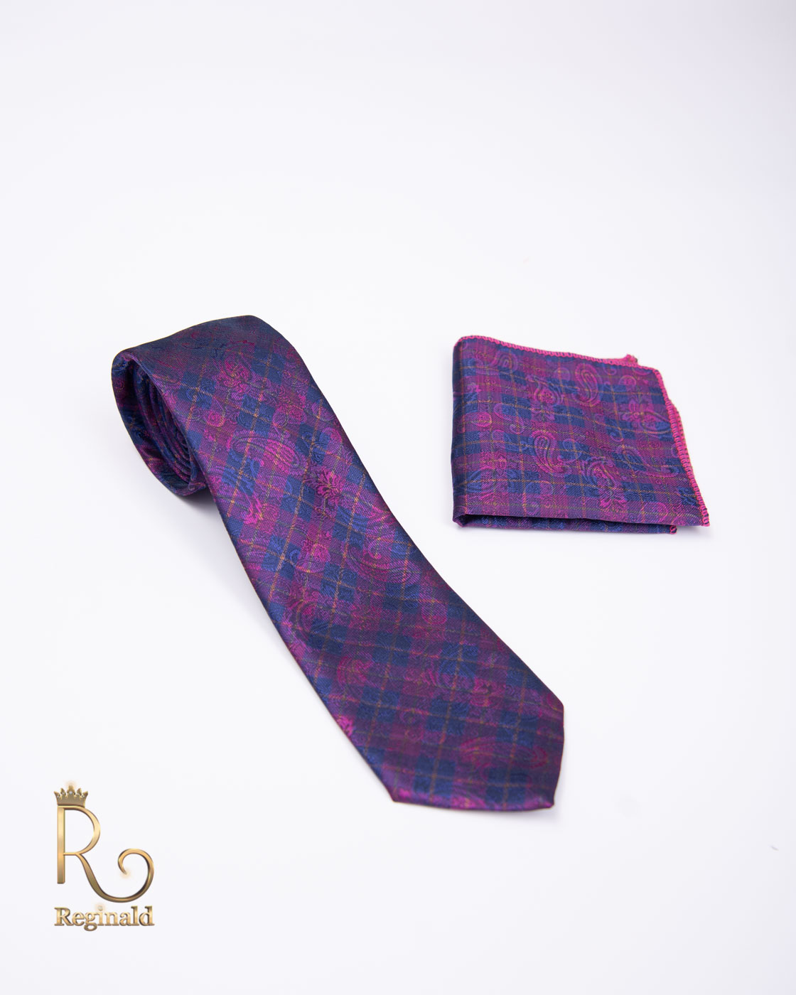 Cravata cu batista de bărbați, Multicolora - CV647