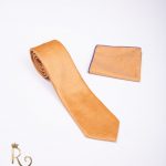 Corbata con pañuelo para hombre, amarillo dorado - CV669