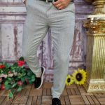 Pantaloni eleganți de bărbați, Slim Fit si Conici - PN657