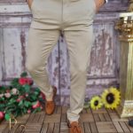 Pantaloni eleganți de bărbați, Slim Fit si Conici - PN643